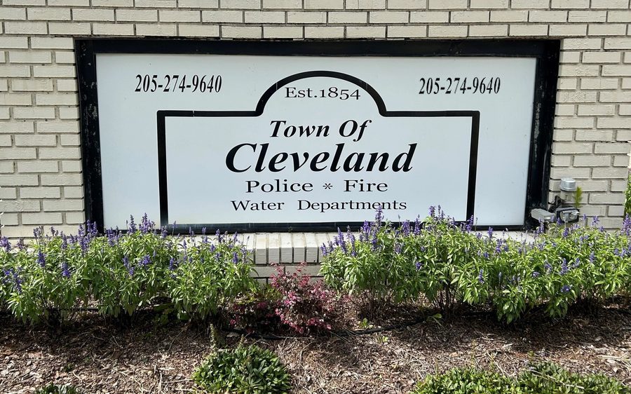 Town of Cleveland sign