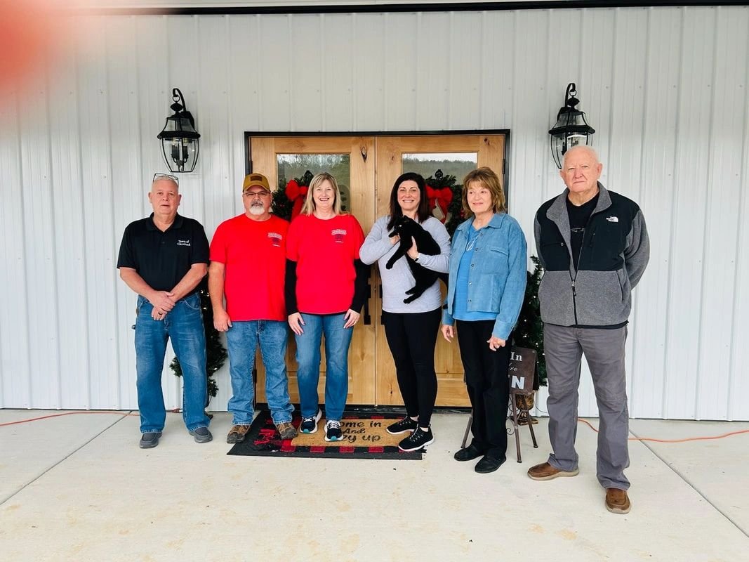 Group photo at Hazelrig Market